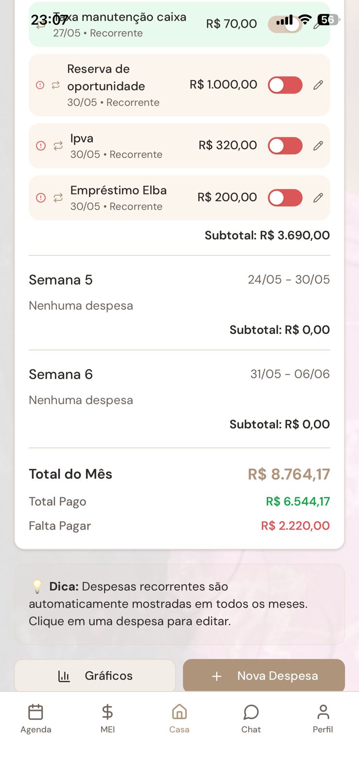 FINANCEIRO CASA