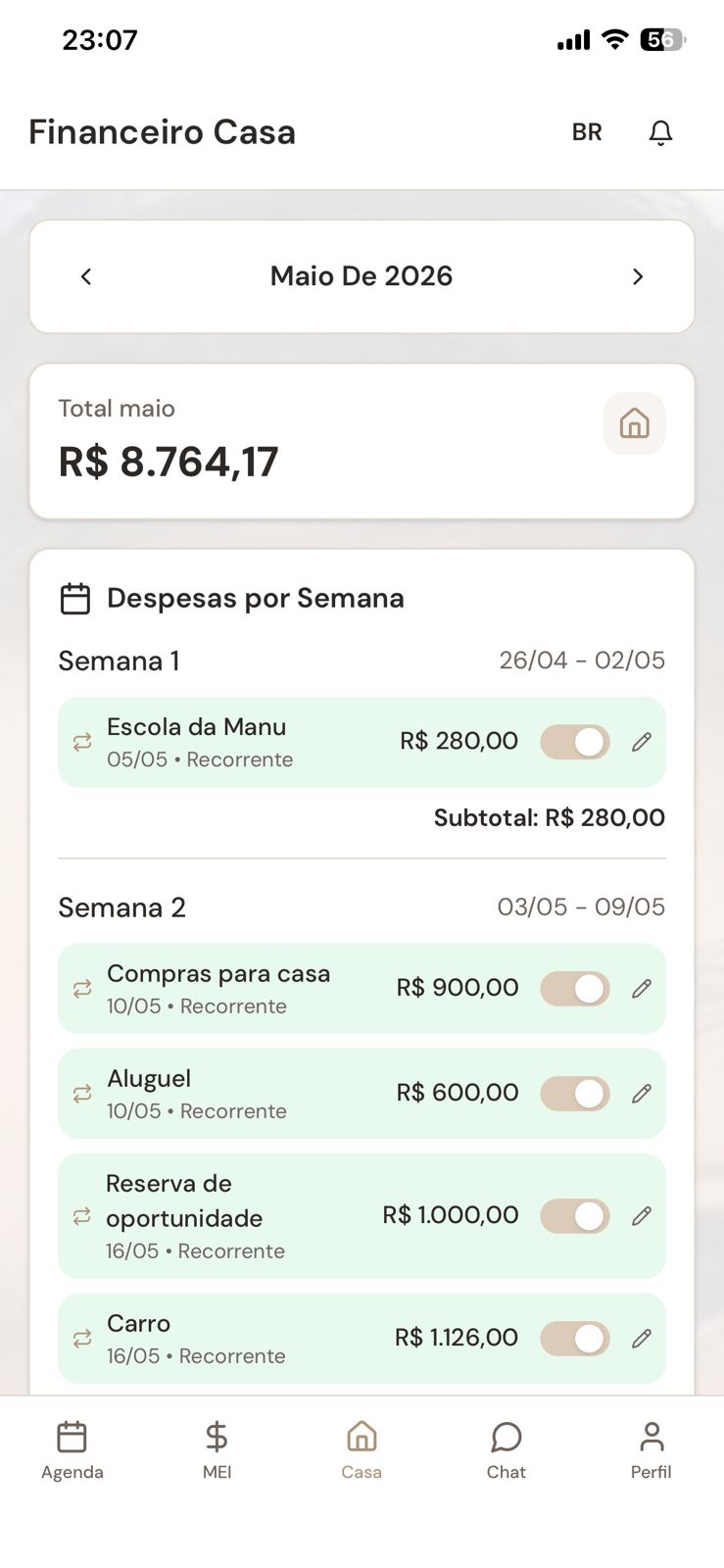 FINANCEIRO CASA